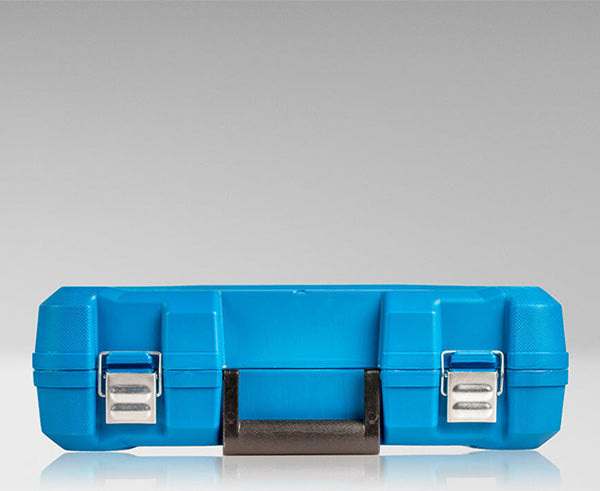 Adjustable Round Hole Cutter w/ Vacuum Port, 9" - Blue carrying case hardshell - Primus Cable