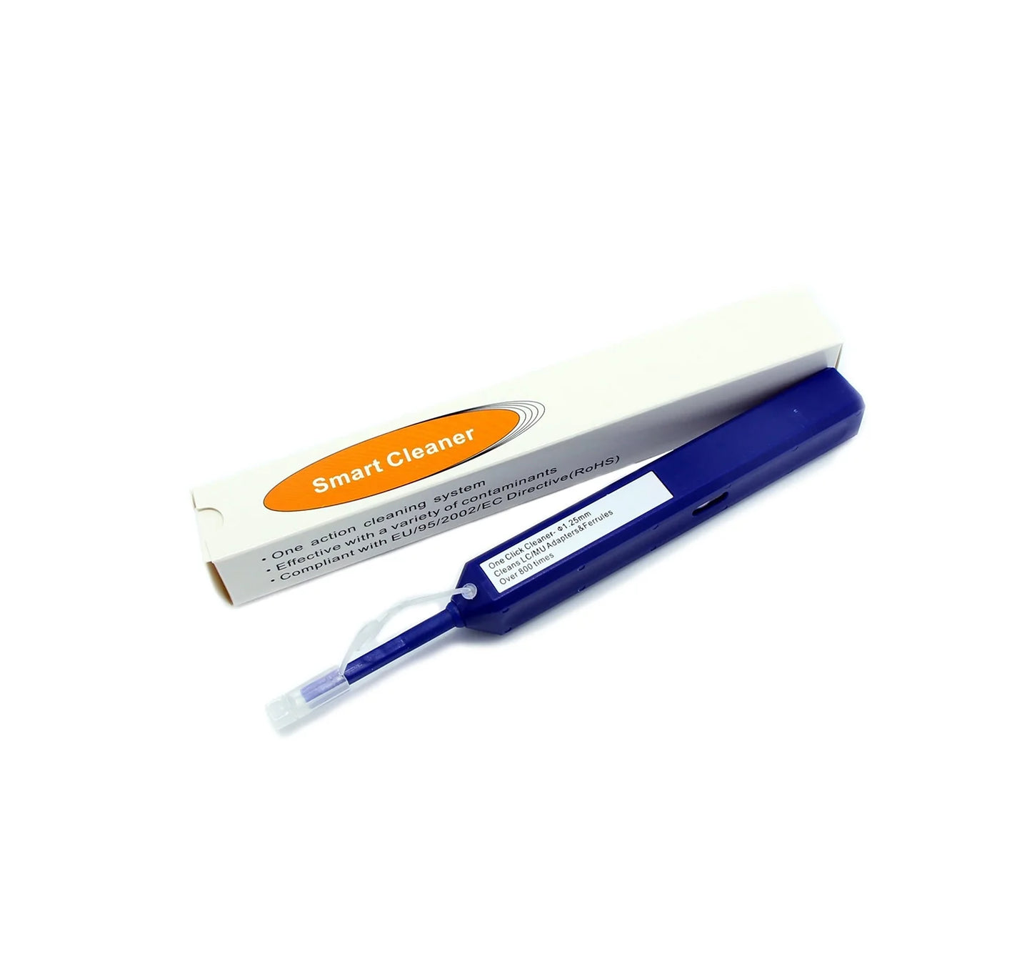 Fiber Cleaning Pen, SC/FC/ST/E2000, LC/MU, 1.25mm, 2.5mm, 800 Cleaning Cycles