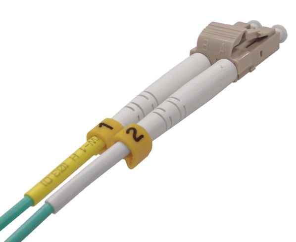 Fiber Optic Patch Cable, LC to LC, 10 Gig Multimode 50/125 OM4, Duplex (1.5 Meter)