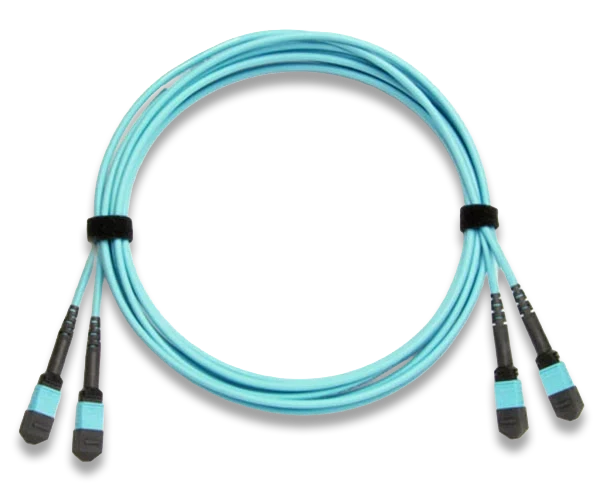 MTP Trunk Cable, Multimode OM3 10 Gig, 24 Fiber, 50/125, Plenum Rated