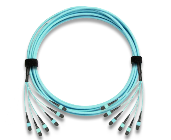 MTP Trunk Cable, Multimode OM3 10 Gig, 72 Fiber, 50/125, Plenum Rated