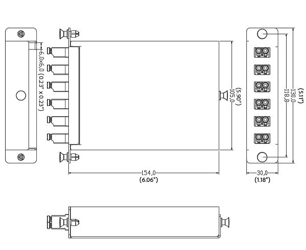 Fiber Splice Cassette - Adapter Plate & Pigtails, Fully Loaded w/12F, LC/UPC, MM OM4, LGX Compatible
