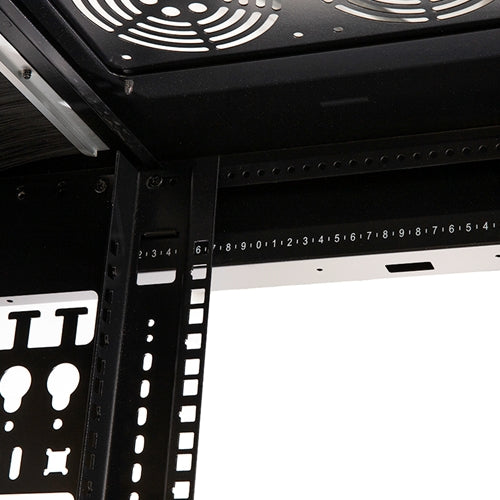 32" Black/ White Network Cabinet, 45U Standard Configuration (Assembled), 31.5"W x 42"D