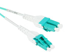Uniboot Duplex Fiber Optic Patch Cable, LC to LC, 10 Gig Multimode 50/125 OM4