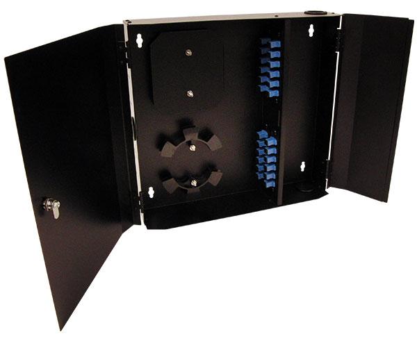 Fiber Wall Mount Enclosure, 24 Port, Single Mode SC Simplex
