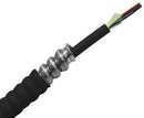 Non-armored Fiber Optic Cable, 6 Strand MM, 50/125 10 Gig OM3, Indoor/Outdoor Distribution, TB, BIF, AIA,(OFCP) Plenum - 442FT