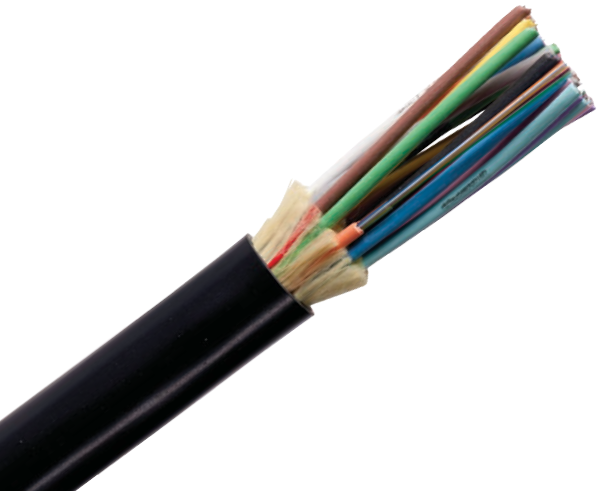 Fiber Optic Cable, Multimode, 50/125 10 Gig OM4, Indoor/Outdoor High-Density, Riser