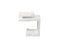 Blank White Keystone Jacks, Snap In, HD Style, UL Listed - side view