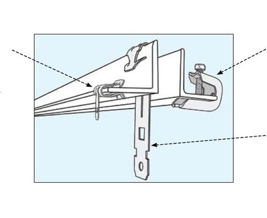 Flange Clip 1/8" - 1/2" - All Purpose - 100 Pack