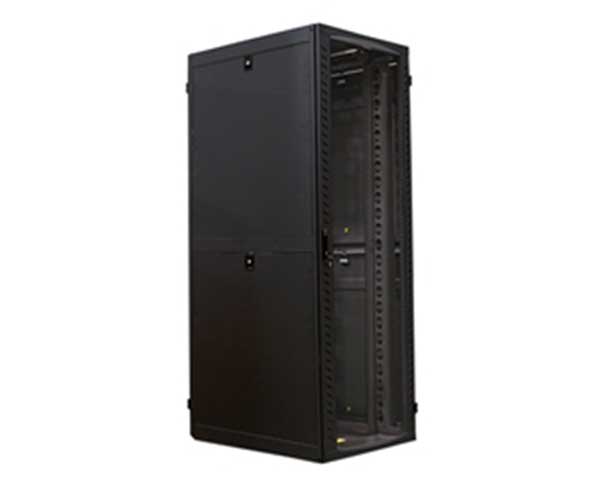 48" Black Network Cabinet, 42U Standard Configuration (Assembled), 31.5"W x 48"D