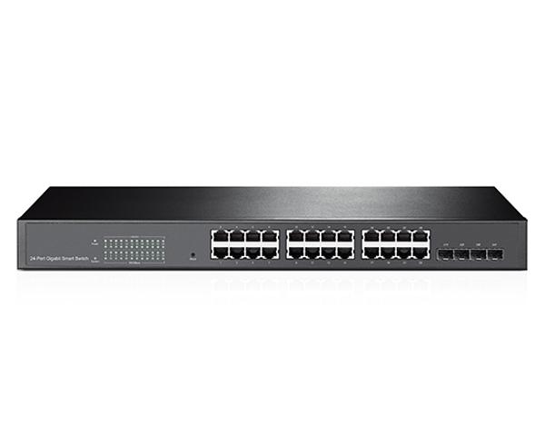 Smart Ethernet Switch, 24 Port 10/100/1000BASE + 4 Combo SFP Ports