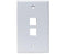 MIG+ Wall Plate, High Density 2 Ports - White