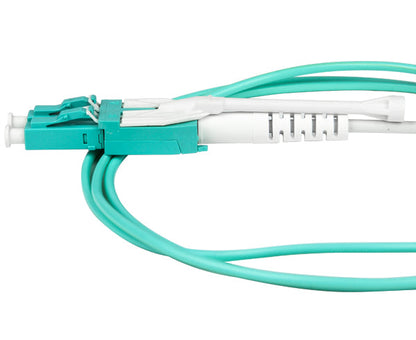 Switchable Uniboot Fiber Patch Cable Pull/Push, LC to LC, Duplex, 10 Gig Multimode 50/125 OM4 - 3M