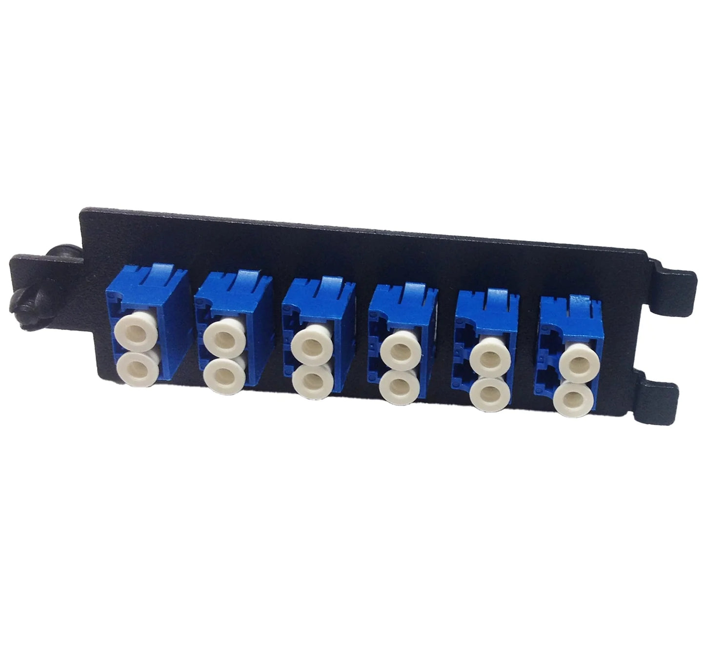 High Density Fiber Adapter Panel, Multimode 10G OM4, 6 LC Duplex Couplers