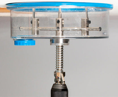 Adjustable Round Hole Cutter w/ Vacuum Port, 9" - Attached to drill - Primus Cable Hand Tools
