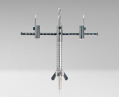 Adjustable Round Hole Cutter w/ Vacuum Port, 9" - Details of drill up close - Primus Cable