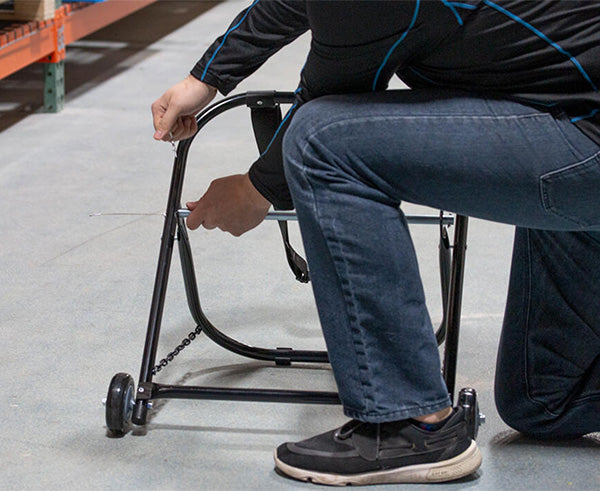 Steel Cable Caddy with Wheels & Pull Strap, 21" Wide | CC-2721WS