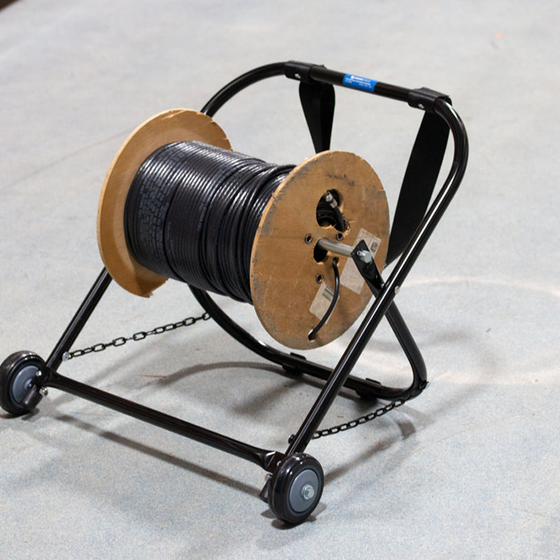 Steel Cable Caddy with Wheels & Pull Strap, 26" Wide | CC-2726WS