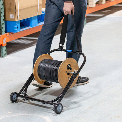 Steel Cable Caddy with Wheels & Pull Strap, 26" Wide | CC-2726WS