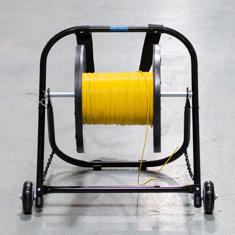 Steel Cable Caddy with Wheels & Pull Strap, 26" Wide | CC-2726WS