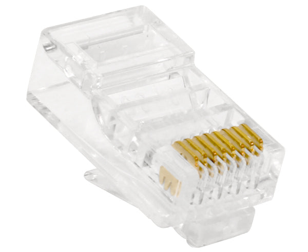 CAT6 RJ45 Modular Plug for Round Solid or Stranded Cable