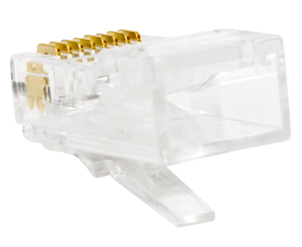 CAT6 RJ45 Modular Plug for Round Solid or Stranded Cable