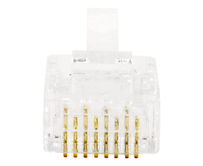 CAT6 RJ45 Modular Plug for Round Solid or Stranded Cable