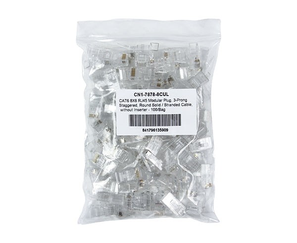 CAT6 Unshielded RJ45 Connector - OD Under 6.5mm