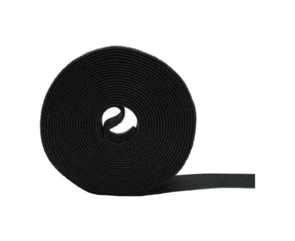 Wrap Strap, Hook and Loop Fastener, 15'- Black