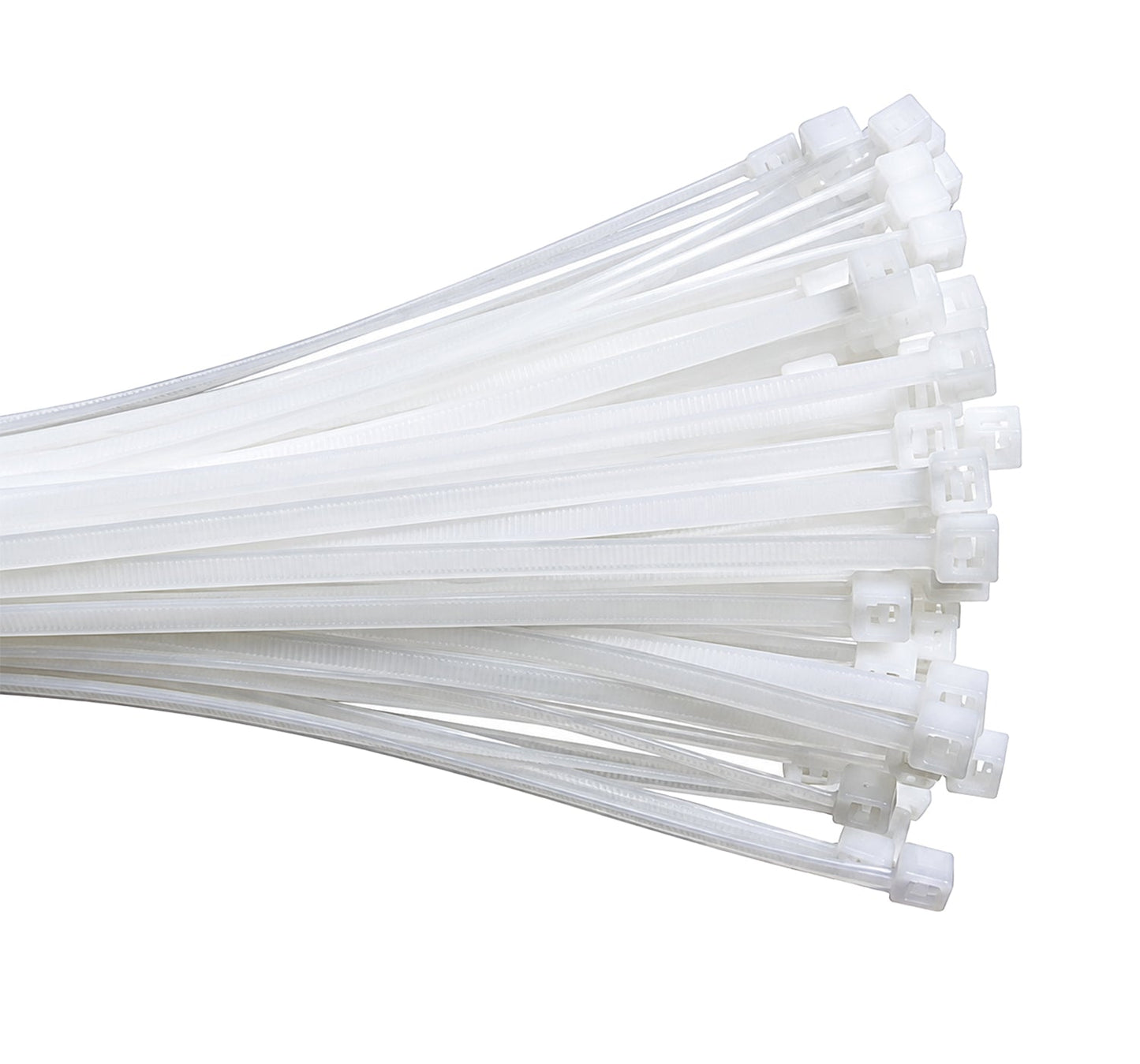 7" Nylon Cable Tie 50lbs tensile strength Natural (Clear) 100pk