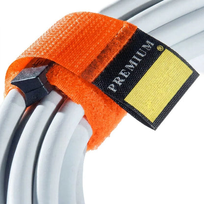 Cable Wrap With Lock, 1" Width, 3 Pack