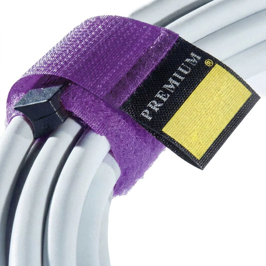 Cable Wrap With Lock, 1" Width, 3 Pack