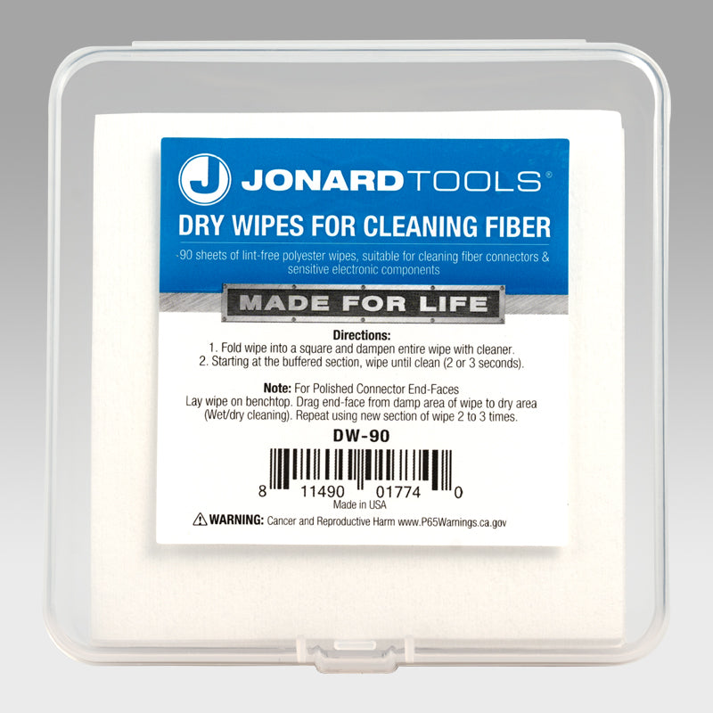 Dry Wipes for Cleaning Fiber | DW-90