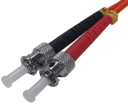 Fiber Optic Patch Cable, SC to ST, Multimode 62.5/125 OM1, Duplex, 15M