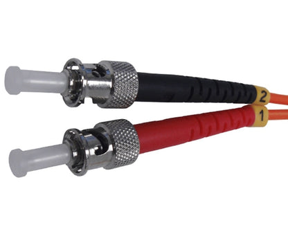 Fiber Optic Patch Cable, SC to ST, Multimode 62.5/125 OM1, Duplex, 15M