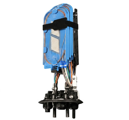 Fiber Dome Closure, 96 Single Fusion Splice Capacity, Includes 1 Splice Tray