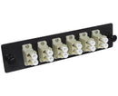 72-Strand Pre-Loaded OM1 Multimode LC Slide-Out 2U Fiber Patch Panel with Jacketed Pigtail Bundle