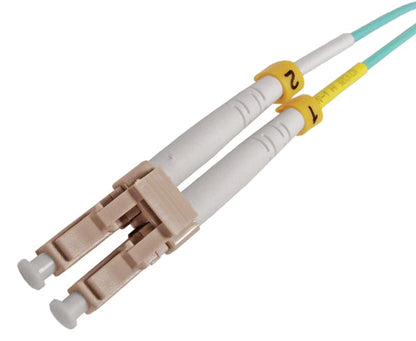 Fiber Optic Patch Cable, LC to LC, 10 Gig Multimode 50/125 OM4, Duplex (8 Meter)