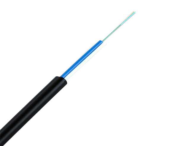 Flat Drop Loose Tube Fiber Cable Single Mode OS2, Polyethylene Jacket