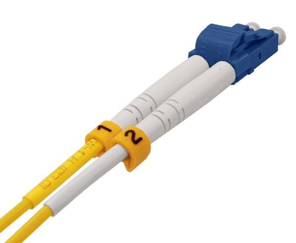 Fiber Optic Patch Cable, LC to SC, Single Mode 9/125, Duplex (6 Meter)