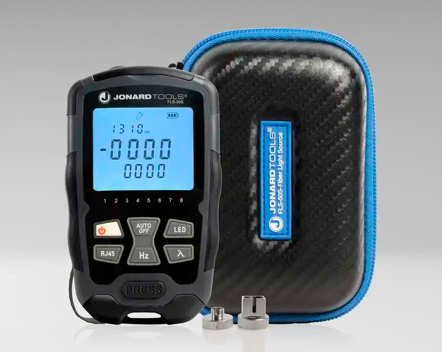 Mini Optical Light Source with FC/LC/SC Adapters for PC/UPC Connectors | FLS-50S