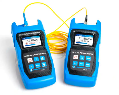 Optical Light Source with FC/LC/SC Adapters for PC/UPC Connectors | FLS-50