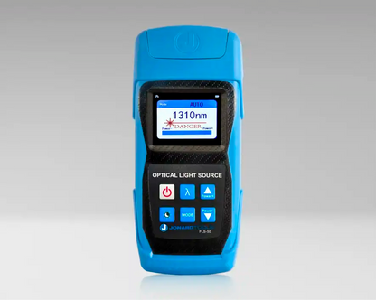 Optical Light Source with FC/LC/SC Adapters for PC/UPC Connectors | FLS-50