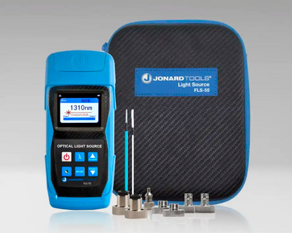 Multi-mode & Single-mode Fiber Optic Light Source with FC/LC/SC (PC/UPC) Adapters | FLS-55