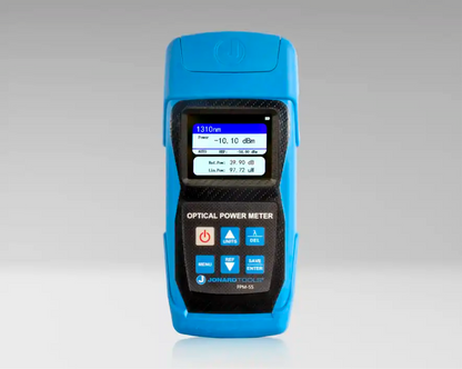 Fiber Optic Power Meter with Data Storage (-50 to +26 dBm) and FC/SC/LC Adapters | FPM-55