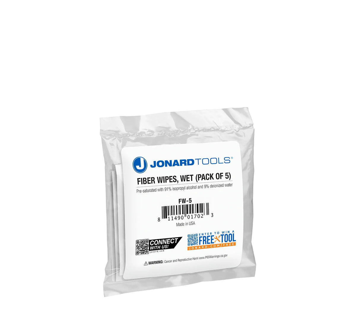 Fiber Wipes, Wet (5 Pack, 50 Pack)