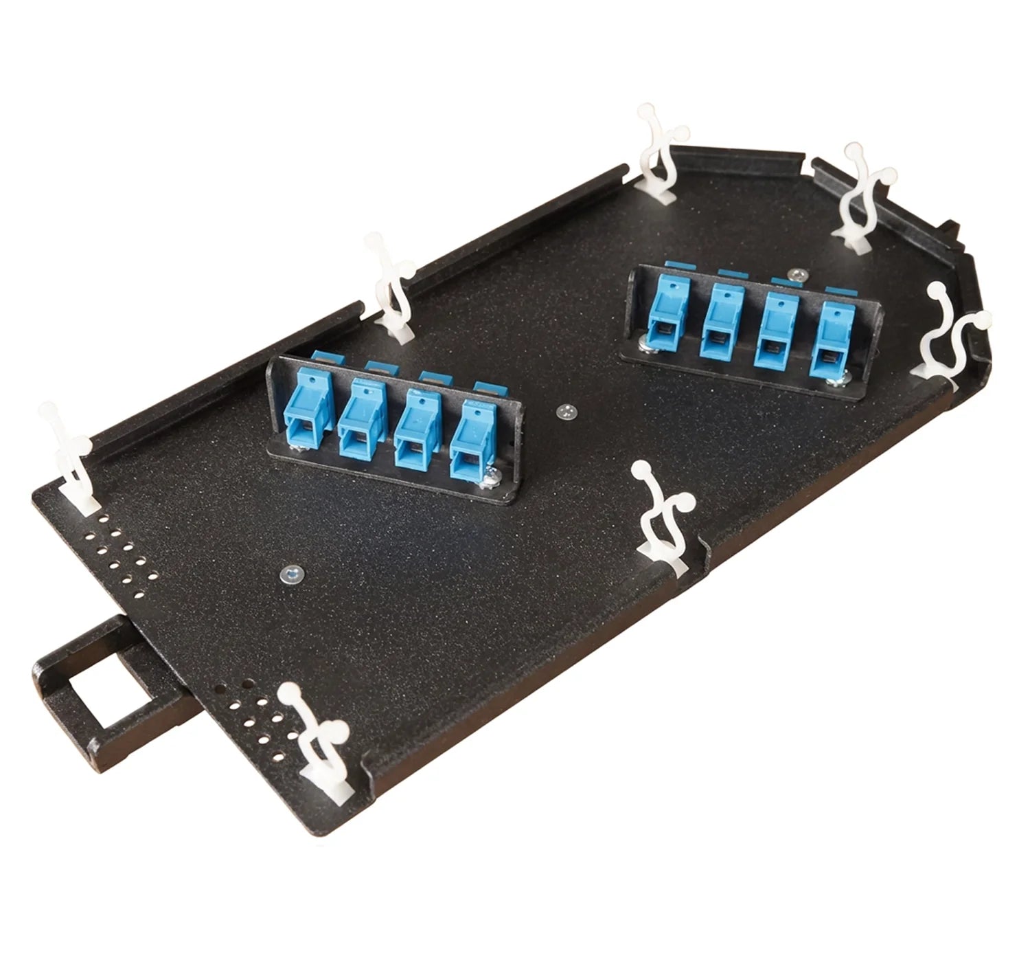 Interconnect Module with 4 SC/APC Bulkheads – Fiber Savvy