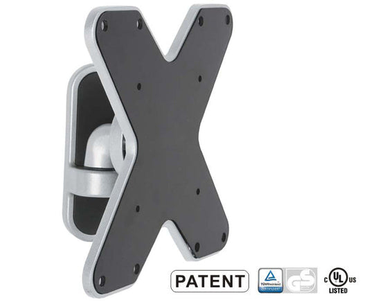 LED, LCD & Plasma Flat TV Wall Mount 23" to 42" Tilt and Swivel, 2.6" Arm, Silver