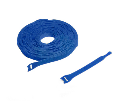 Lite Cable Tie, Hook and Loop, 1/2" Width, 10 pack