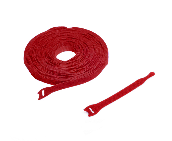 Lite Cable Tie, Hook and Loop, 1/2" Width, 10 pack